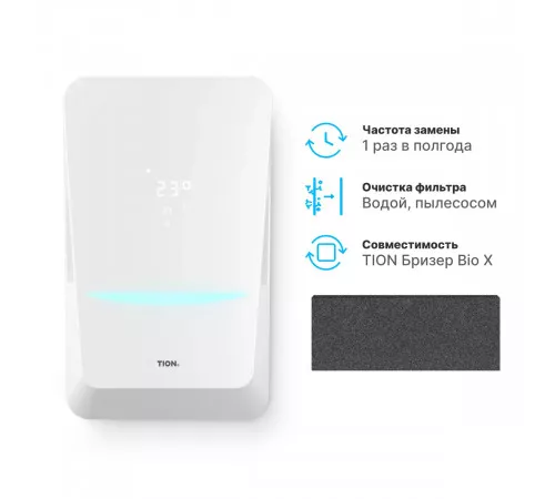 Комплект префильтров G4 приток + рециркуляция для TION Bio X Комплект префильтров G4 приток + рециркуляция для TION Bio X
